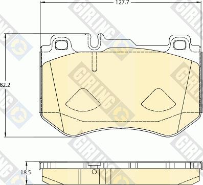 Girling 6120785 - Тормозные колодки, дисковые, комплект autospares.lv