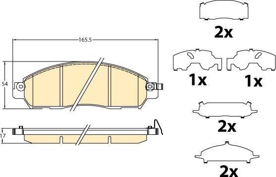 Girling 6121828 - Тормозные колодки, дисковые, комплект autospares.lv