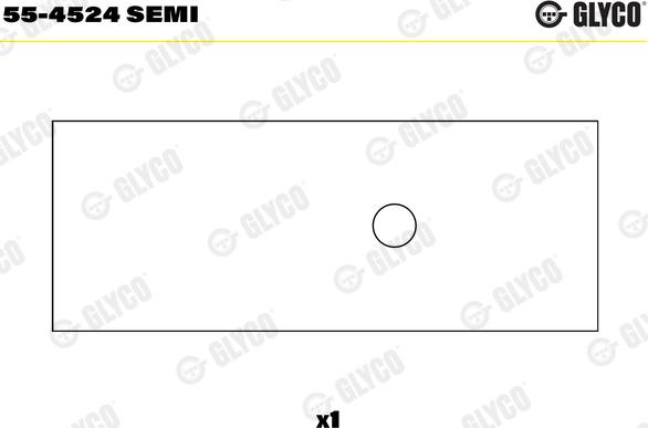 Glyco 55-4524 SEMI - Втулка подшипника, шатун autospares.lv