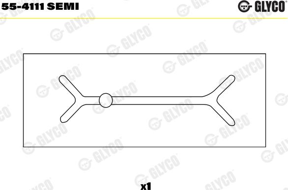 Glyco 55-4111 SEMI - Втулка подшипника, шатун autospares.lv