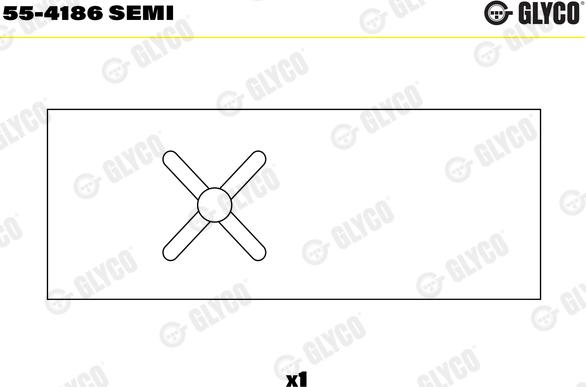 Glyco 55-4186 SEMI - Втулка подшипника, шатун autospares.lv