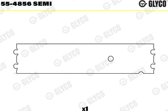 Glyco 55-4856 SEMI - Втулка подшипника, шатун autospares.lv