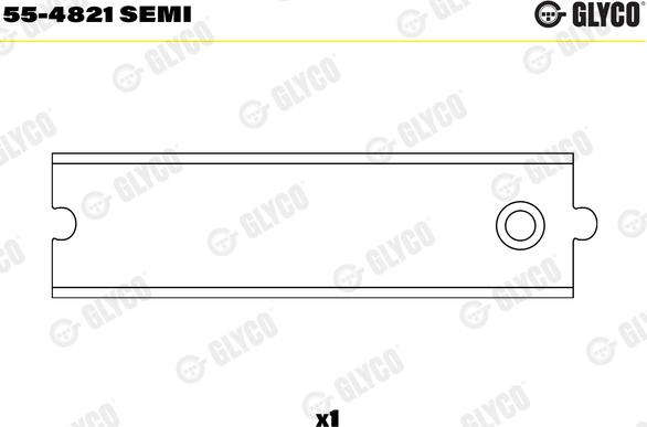 Glyco 55-4821 SEMI - Втулка подшипника, шатун autospares.lv