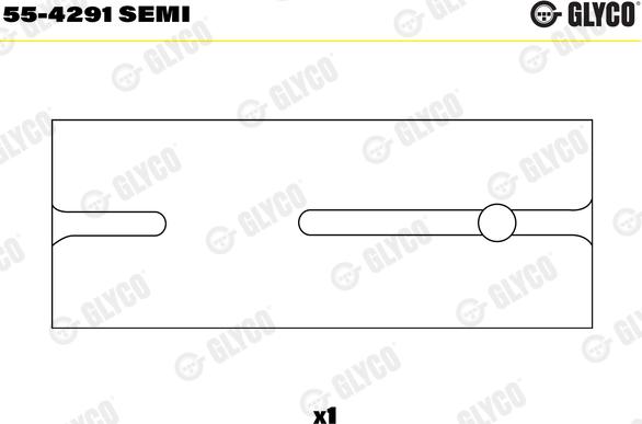 Glyco 55-4291 SEMI - Втулка подшипника, шатун autospares.lv