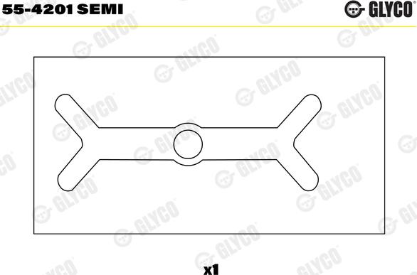 Glyco 55-4201 SEMI - Втулка подшипника, шатун autospares.lv