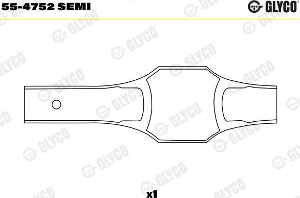 Glyco 55-4752 SEMI - Втулка подшипника, шатун autospares.lv