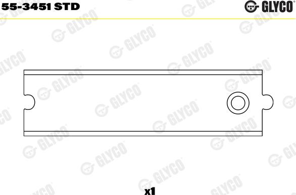 Glyco 55-3451 STD - Втулка подшипника, шатун autospares.lv