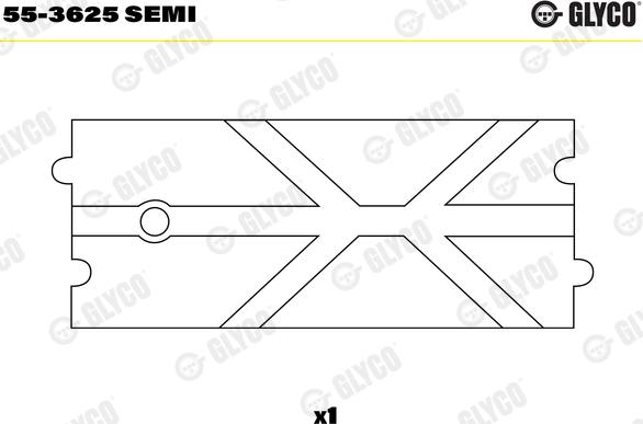 Glyco 55-3625 SEMI - Втулка подшипника, шатун autospares.lv