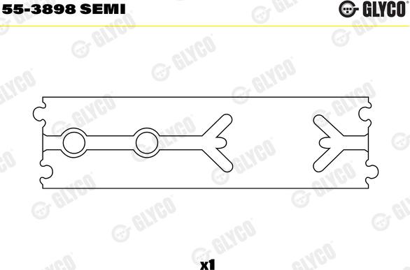 Glyco 55-3898 SEMI - Втулка подшипника, шатун autospares.lv