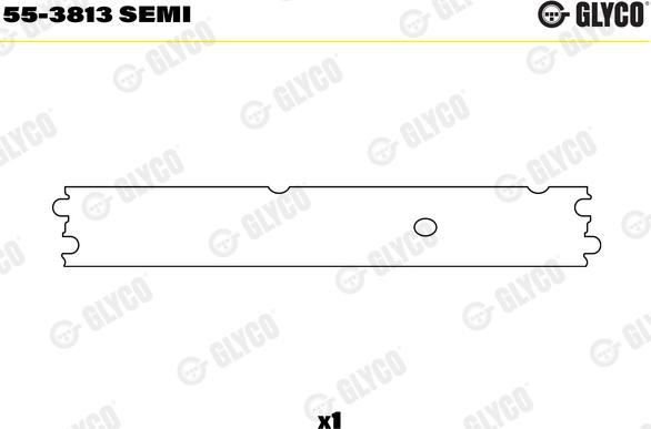 Glyco 55-3813 SEMI - Втулка подшипника, шатун autospares.lv