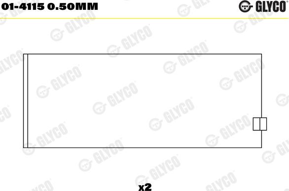 Glyco 01-4115 0.50mm - Шатунный подшипник autospares.lv