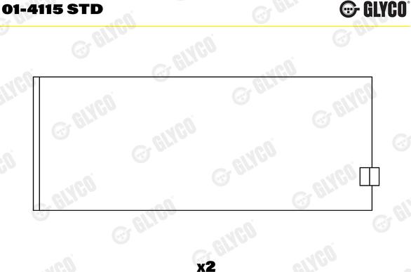 Glyco 01-4115 STD - Шатунный подшипник autospares.lv