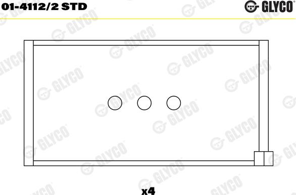 Glyco 01-4112/2 STD - Шатунный подшипник autospares.lv