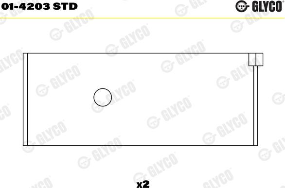 Glyco 01-4203 STD - Шатунный подшипник autospares.lv