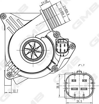 GMB GEW-BM004 - Водяной насос autospares.lv