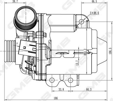 GMB GEW-BM004 - Водяной насос autospares.lv