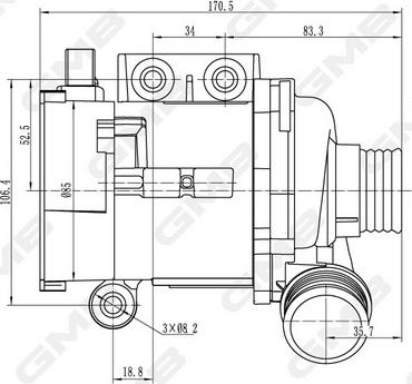 GMB GEW-BM006 - Водяной насос autospares.lv