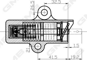 GMB GHAT-117 - Успокоитель, зубчатый ремень autospares.lv