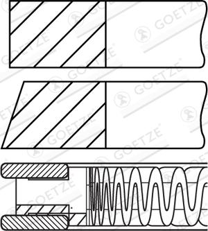 Goetze Engine 08-447800-00 - Комплект поршневых колец autospares.lv