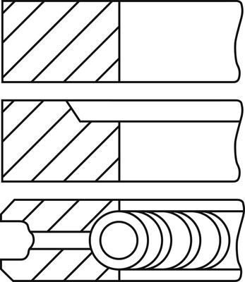 Goetze Engine 08-407100-20 - Комплект поршневых колец autospares.lv