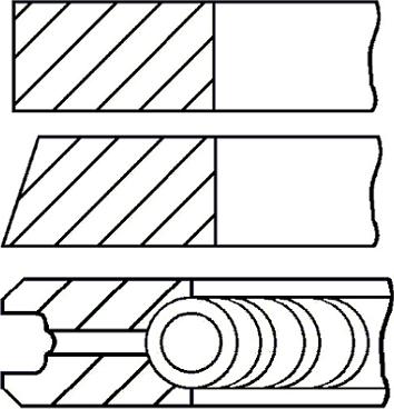 Goetze Engine 08-435700-00 - Комплект поршневых колец autospares.lv