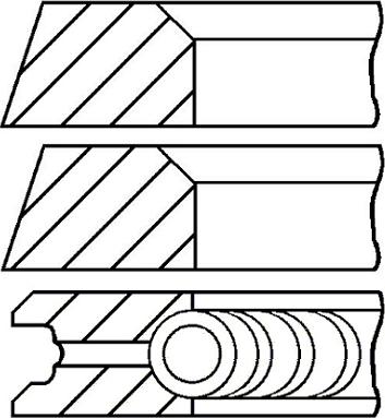 Goetze Engine 08-320300-10 - Комплект поршневых колец autospares.lv