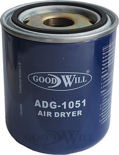 GoodWill ADG 1051 - Патрон осушителя воздуха, пневматическая система autospares.lv