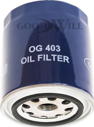 GoodWill OG 403 - Масляный фильтр autospares.lv