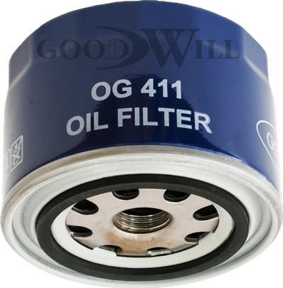 GoodWill OG 411 - Масляный фильтр autospares.lv