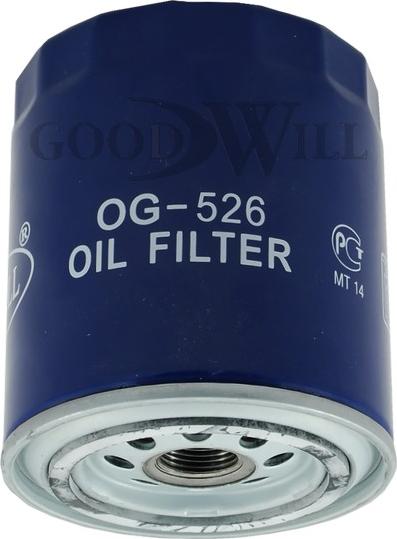GoodWill OG 526 - Масляный фильтр autospares.lv