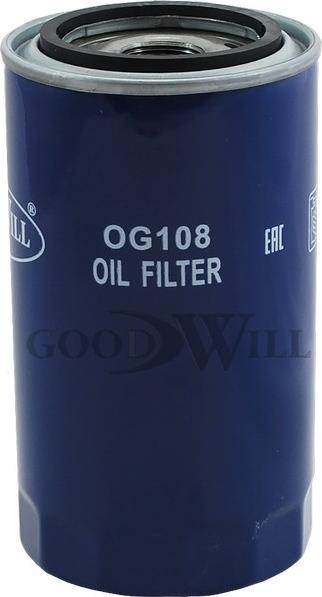 GoodWill OG 108 - Масляный фильтр autospares.lv