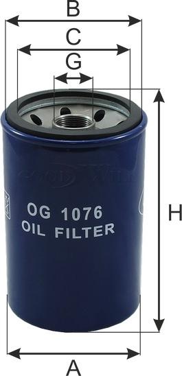GoodWill OG 1076 - Масляный фильтр autospares.lv