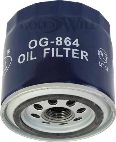 GoodWill OG 864 - Масляный фильтр autospares.lv