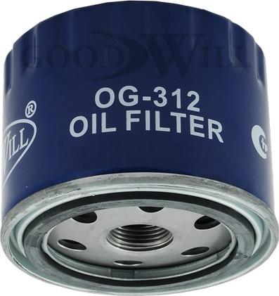 GoodWill OG 312 - Масляный фильтр autospares.lv