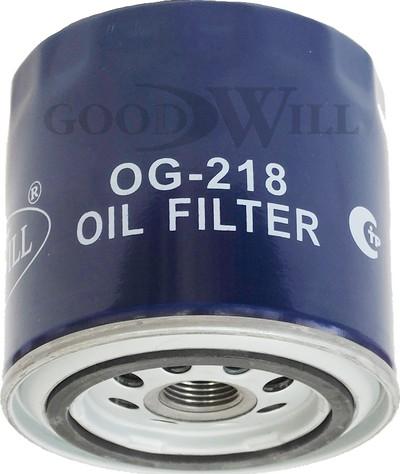 GoodWill OG 218 - Масляный фильтр autospares.lv