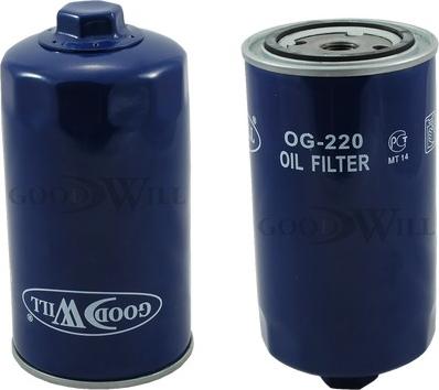 GoodWill OG 220 - Масляный фильтр autospares.lv