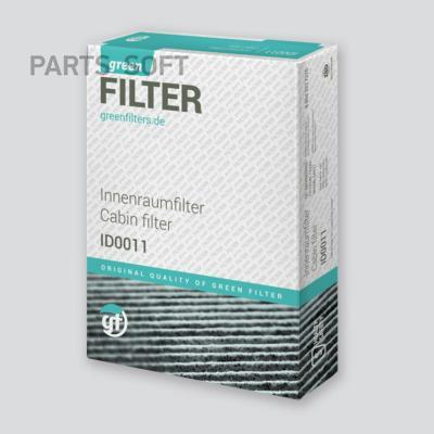 Green Filter IF0250 - Фильтр воздуха в салоне autospares.lv