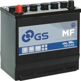 GS MF049 - Стартерная аккумуляторная батарея, АКБ autospares.lv