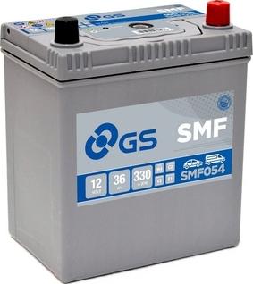 GS SMF054 - Стартерная аккумуляторная батарея, АКБ autospares.lv