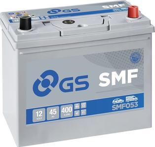 GS SMF053 - Стартерная аккумуляторная батарея, АКБ autospares.lv