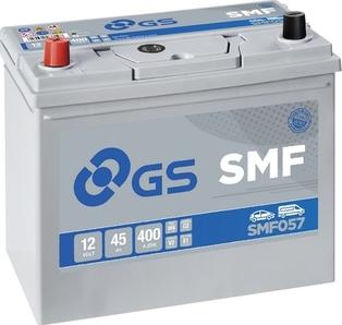 GS SMF057 - Стартерная аккумуляторная батарея, АКБ autospares.lv