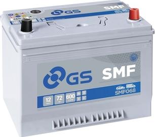 GS SMF068 - Стартерная аккумуляторная батарея, АКБ autospares.lv