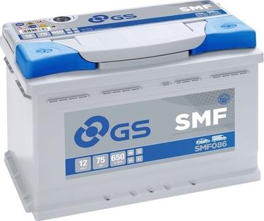 GS SMF086 - Стартерная аккумуляторная батарея, АКБ autospares.lv