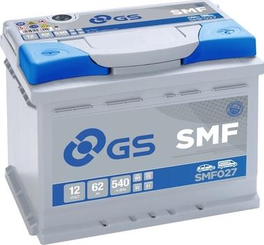 GS SMF027 - Стартерная аккумуляторная батарея, АКБ autospares.lv