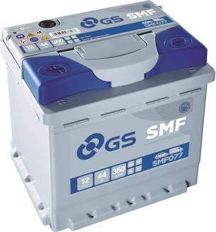 GS SMF077 - Стартерная аккумуляторная батарея, АКБ autospares.lv