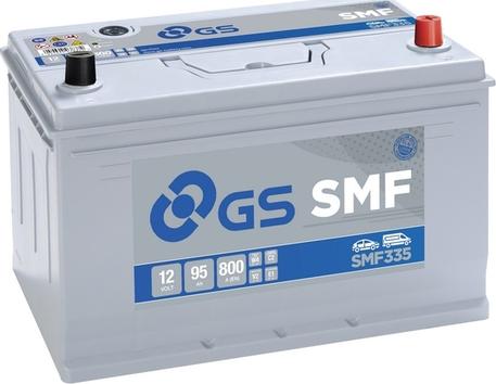 GS SMF335 - Стартерная аккумуляторная батарея, АКБ autospares.lv
