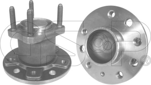 GSP 9400053 - Ступица колеса, поворотный кулак autospares.lv