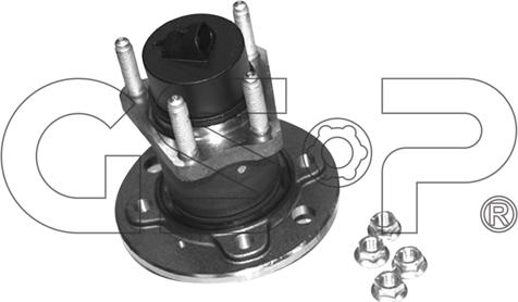 GSP 9400064K - Ступица колеса, поворотный кулак autospares.lv