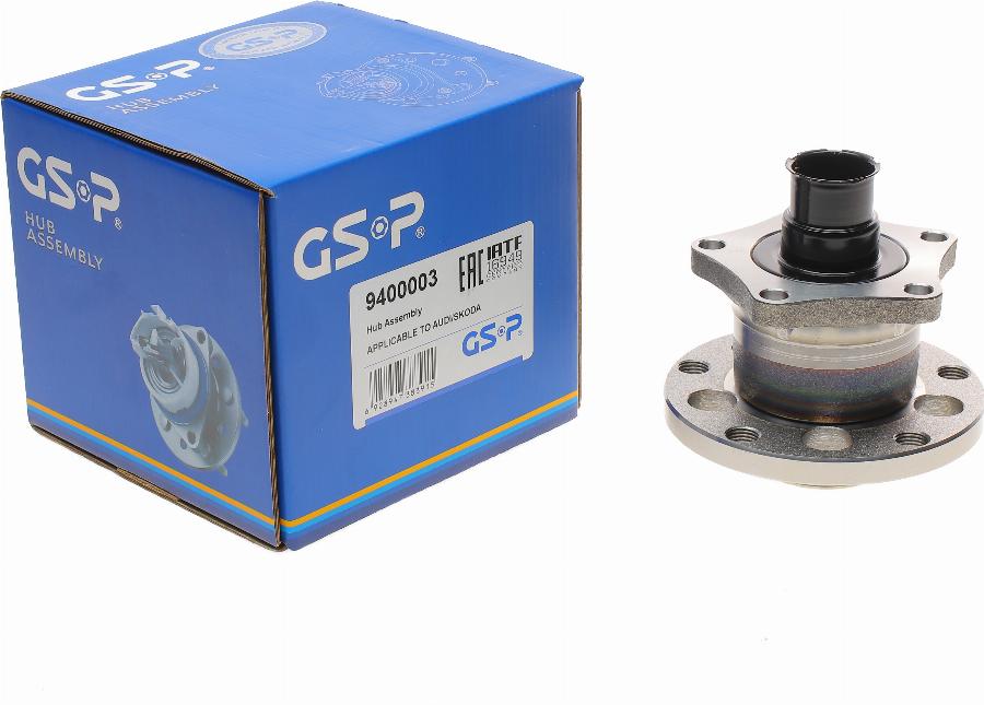 GSP 9400003 - Подшипник ступицы колеса, комплект autospares.lv