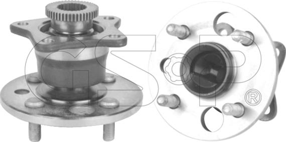 GSP 9400036 - Подшипник ступицы колеса, комплект autospares.lv